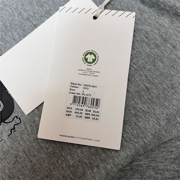 Knowledge Cotton Apparel Men's L Big Owl Print T-shirt Europe Streets Denmark - Picture 5 of 10